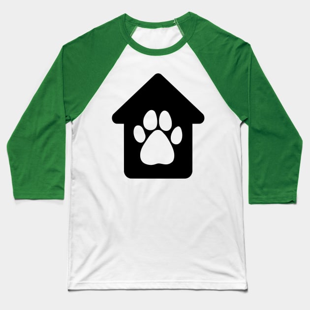 Dog paw Baseball T-Shirt by RubyCollection